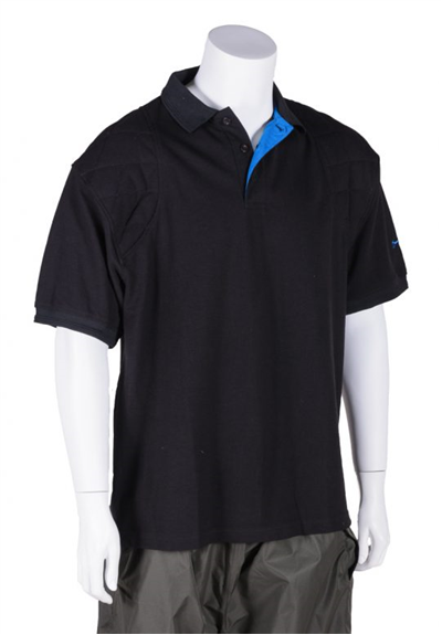 Bonart Rispond Polo Shirt- Black & Royal Blue